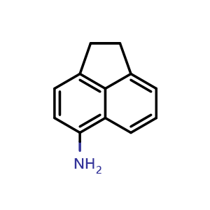 Chemical structure of 1,2-dihydroacenaphthylen-5-amine , CAS 4657-93-6, AChemBlock AD249000