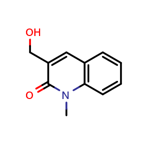 Chemical structure of 3-(hydroxymethyl)-1-methylquinolin-2(1H)-one , CAS 114561-15-8, AChemBlock AD249051