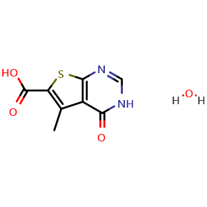 5-methyl-4-oxo-3H,4H-thieno[2,3-d]pyrimidine-6-carboxylic acid hydrate