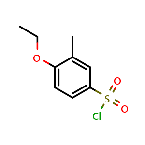Chemical structure of 4-ethoxy-3-methylbenzenesulfonyl chloride , CAS 69129-64-2, AChemBlock AD249098
