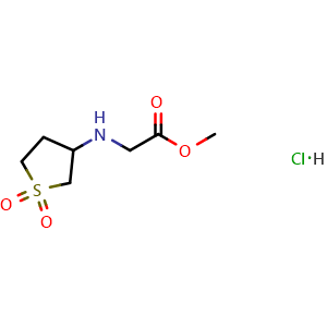 methyl 2-[(1,1-dioxo-1lambda6-thiolan-3-yl)amino]acetate hydrochloride