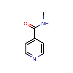 Chemical structure of N-methylpyridine-4-carboxamide , CAS 6843-37-4, AChemBlock AD249278