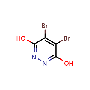 Chemical structure of 4,5-Dibromo-3,6-dihydroxypyridazine , CAS 6958-60-7, AChemBlock AD249324