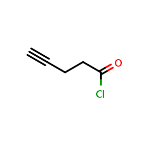 Chemical structure of Pent-4-ynoyl chloride , CAS 55183-44-3, AChemBlock AD249353