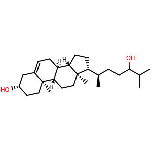 Chemical structure of 24-Hydroxycholesterol , CAS 30271-38-6, AChemBlock AD249408