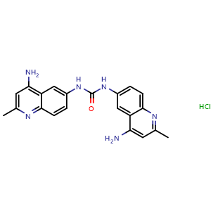 Chemical structure of Surfen dihydrochloride , CAS 5424-37-3, AChemBlock AD249409