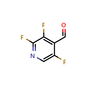 Chemical structure of 2,3,5-trifluoropyridine-4-carbaldehyde , CAS 266312-20-3, AChemBlock AD249467