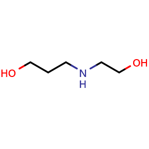Chemical structure of 3-[(2-hydroxyethyl)amino]propan-1-ol , CAS 19344-29-7, AChemBlock AD249471