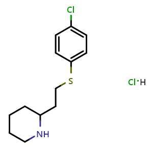 2-{2-[(4-chlorophenyl)sulfanyl]ethyl}piperidine hydrochloride