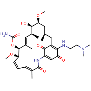 Chemical structure of Alvespimycin , CAS 467214-20-6, AChemBlock AD249503