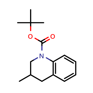 Chemical structure of tert-Butyl 3-methyl-3,4-dihydroquinoline-1(2H)-carboxylate , CAS 179898-82-9, AChemBlock AD249511