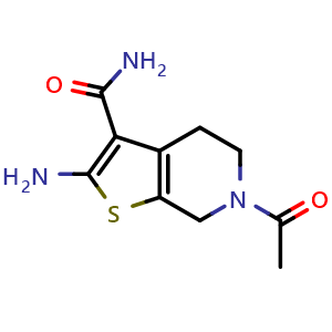 6-acetyl-2-amino-4,5,6,7-tetrahydrothieno[2,3-c]pyridine-3-carboxamide