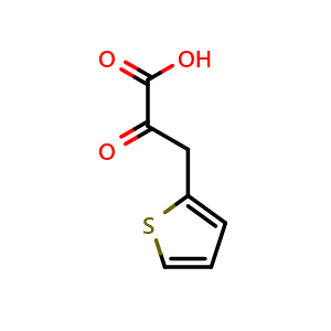 Chemical structure of 2-oxo-3-(thiophen-2-yl)propanoic acid , CAS 15504-41-3, AChemBlock AD249557