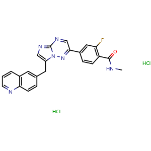 Chemical structure of Capmatinib 2HCl , CAS 1197376-85-4, AChemBlock AD249598