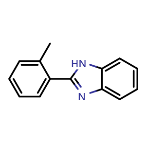 Chemical structure of 2-(o-tolyl)-1H-benzo[d]imidazole , CAS 2963-64-6, AChemBlock AD249618