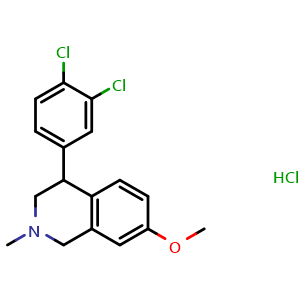 Chemical structure of Diclofensine hydrochloride , CAS 34041-84-4, AChemBlock AD249667