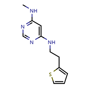 N4-methyl-N6-(2-(thiophen-2-yl)ethyl)pyrimidine-4,6-diamine