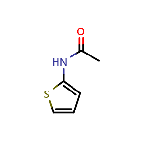 Chemical structure of N-(thiophen-2-yl)acetamide , CAS 13053-81-1, AChemBlock AD249775