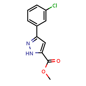 methyl 3-(3-chlorophenyl)-1H-pyrazole-5-carboxylate