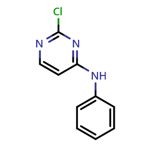 Chemical structure of 2-chloro-N-phenylpyrimidin-4-amine , CAS 191728-83-3, AChemBlock AD249787
