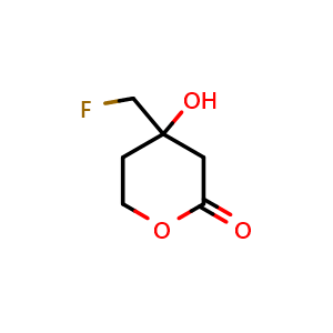 Chemical structure of Fluoromevalonate , CAS 2822-77-7, AChemBlock AD249790