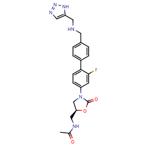 Chemical structure of Radezolid , CAS 869884-78-6, AChemBlock AD249791
