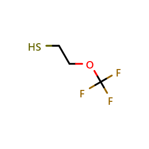 Chemical structure of 2-(trifluoromethoxy)ethanethiol , CAS 1849260-14-5, AChemBlock AD249797