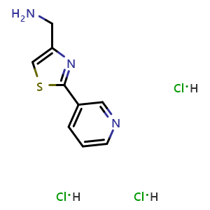 (2-(Pyridin-3-yl)thiazol-4-yl)methanamine trihydrochloride