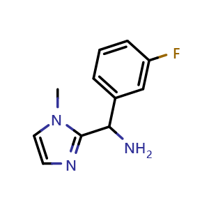 (3-fluorophenyl)(1-methyl-1H-imidazol-2-yl)methanamine