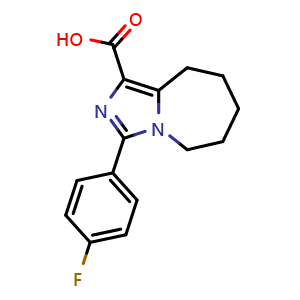 3-(4-fluorophenyl)-5H,6H,7H,8H,9H-imidazo[1,5-a]azepine-1-carboxylic acid