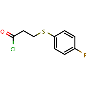 3-((4-fluorophenyl)thio)propanoyl chloride