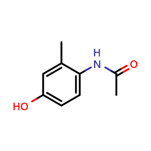 Chemical structure of N-(4-hydroxy-2-methylphenyl)acetamide , CAS 39495-15-3, AChemBlock AD249886