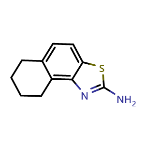 Chemical structure of 6H,7H,8H,9H-naphtho[1,2-d][1,3]thiazol-2-amine , CAS 139331-69-4, AChemBlock AD249895