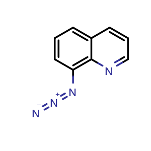 Chemical structure of 8-azidoquinoline , CAS 50400-06-1, AChemBlock AD249896