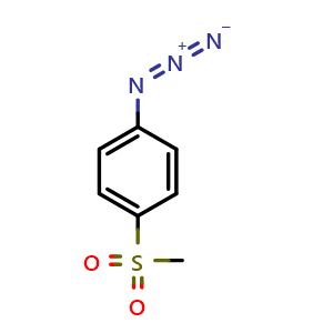 Chemical structure of 1-azido-4-methanesulfonylbenzene , CAS 85862-86-8, AChemBlock AD249902