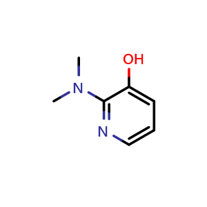 Chemical structure of 2-(dimethylamino)pyridin-3-ol , CAS 233766-72-8, AChemBlock AD249919