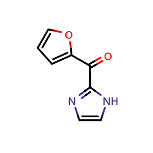 Chemical structure of Furan-2-yl-(1H-imidazol-2-yl)-methanone , CAS 62457-95-8, AChemBlock AD249951