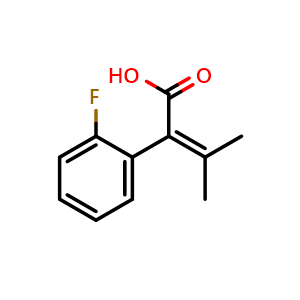 2-(2-fluorophenyl)-3-methylbut-2-enoic acid