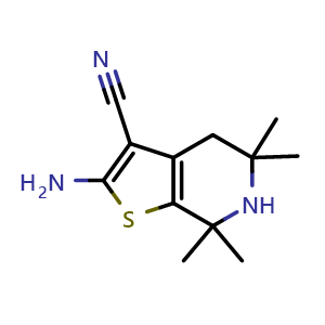 2-amino-5,5,7,7-tetramethyl-4,5,6,7-tetrahydrothieno[2,3-c]pyridine-3-carbonitrile