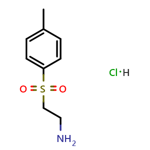 Chemical structure of {2-[(4-methylphenyl)sulfonyl]ethyl}amine hydrochloride , CAS 1093405-12-9, AChemBlock AD250045