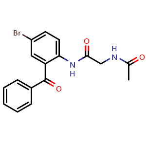 2-Acetamido-N-(2-benzoyl-4-bromophenyl)acetamide