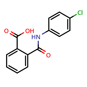 Chemical structure of N-(4-Chloro-phenyl)-phthalamic acid , CAS 7142-94-1, AChemBlock AD250090