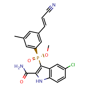 Chemical structure of Fosdevirine , CAS 1018450-26-4, AChemBlock AD250129