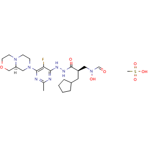 Chemical structure of Lanopepden mesylate , CAS 1441390-17-5, AChemBlock AD250133