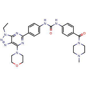 Chemical structure of PKI-402 , CAS 1173204-81-3, AChemBlock AD250154
