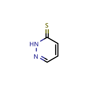 Chemical structure of pyridazine-3-thiol , CAS 28544-77-6, AChemBlock AD250171