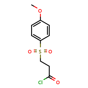3-((4-methoxyphenyl)sulfonyl)propanoyl chloride