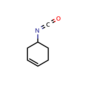 Chemical structure of 4-isocyanatocyclohex-1-ene , CAS 4103-88-2, AChemBlock AD250210