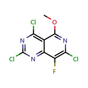 2,4,7-trichloro-8-fluoro-5-methoxy-pyrido[4,3-d]pyrimidine