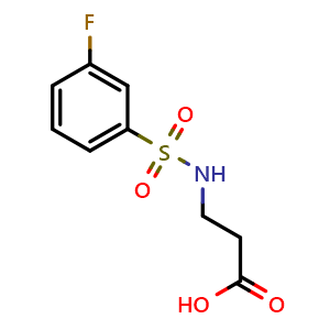 3-((3-fluorophenyl)sulfonamido)propanoic acid